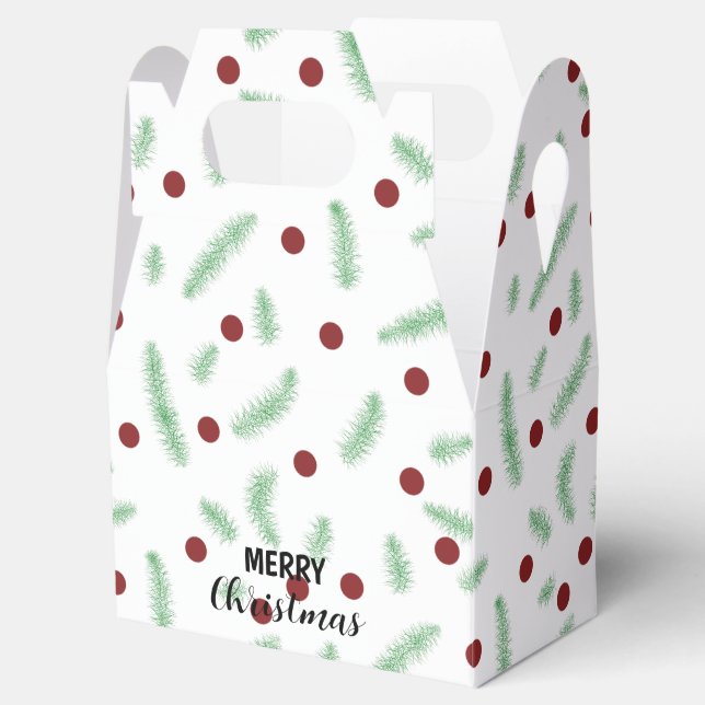 Ballotins Pneuka mignonne point sapin de Noël Rouge Vert mot (Ouvert)