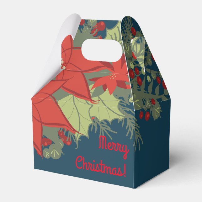 Ballotins Poinsettia Christmas Swag, Ballotin Gable (Verso)