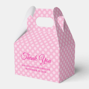 Ballotins Pointe rose clair 50e anniversaire Merci