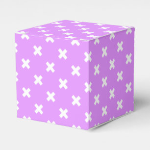 Ballotins Points croisés blancs sur le lilas