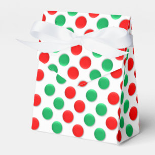 Ballotins Points De Noël Blanc Rouge Et Ballotin Vert