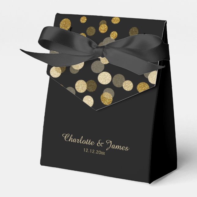 Ballotins Points de Parties scintillant mariage Gold Faux (Verso)
