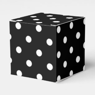 Ballotins Pois blanc moyen sur le noir