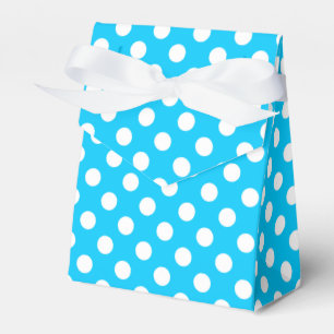 Ballotins Pois blancs sur bleu électrique