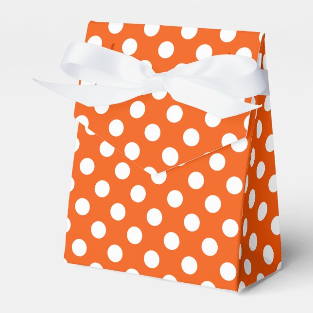 Ballotins Pois blancs sur orange (Verso)