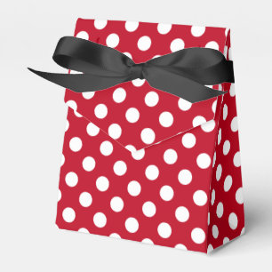 Ballotins Pois blancs sur rouge