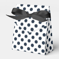 Pois bleu marine foncé