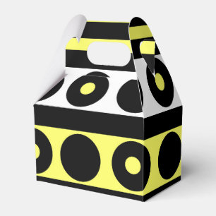 Ballotins Pois et rayures noirs, jaunes et blancs