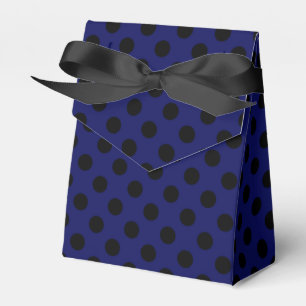 Ballotins Pois noirs sur bleu marine