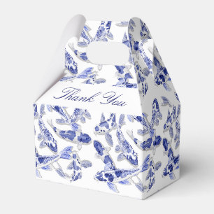 Ballotins Poisson koi bleu et blanc