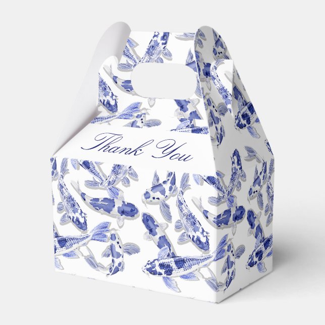 Ballotins Poisson koi bleu et blanc (Verso)