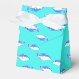 Ballotins Poissons bleus sur la turquoise
