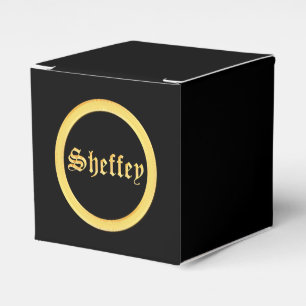 Ballotins Polices Sheffey - Monogramme noir et or
