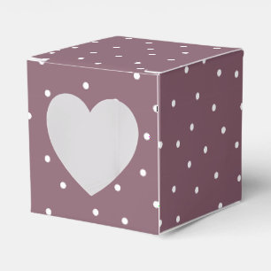 Ballotins Polka blanc violet point classique mariage romanti