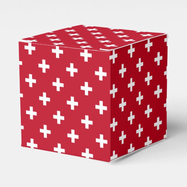 Ballotins Polka blanche croise sur rouge (Verso)