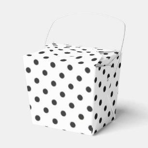 Ballotins Polka Dot Noir Et Blanc Mariage