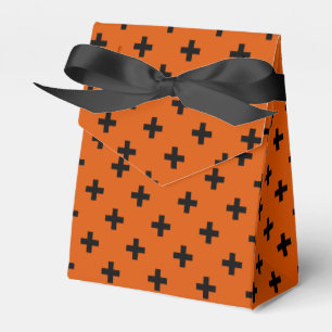Ballotins Polka noire croise sur orange