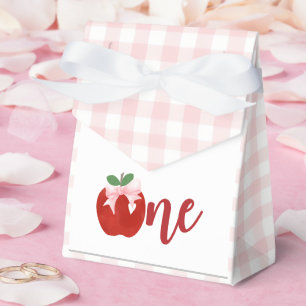 Ballotins Pomme arc rose plissé premier anniversaire