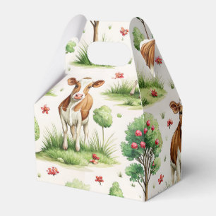 Ballotins Pommier veau/vache dans un champ
