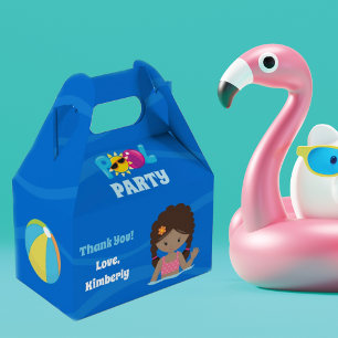 Ballotins Pool Party African American Birthday Girl Custom