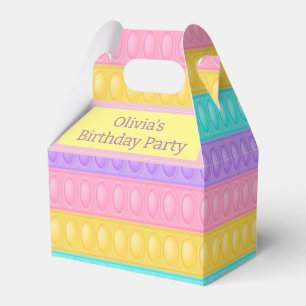Ballotins Pop it Pastel Rainbow Girl Anniversaire