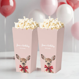 Ballotins Popcorn de cerfs roses et rouges   Fête d'annivers