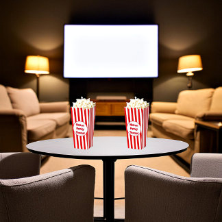 Ballotins Popcorn de cinéma familial personnalisé