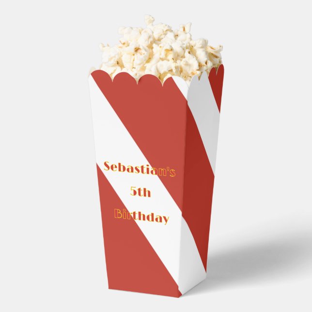 Ballotins Popcorn rayé rouge et blanc (Sauté)