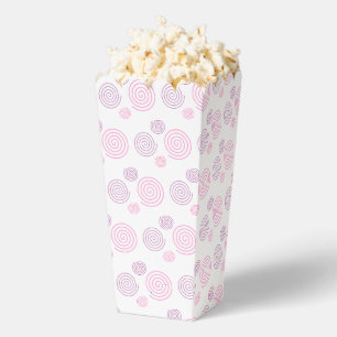 Ballotins Popcorn spirales rose fantaisie et fun
