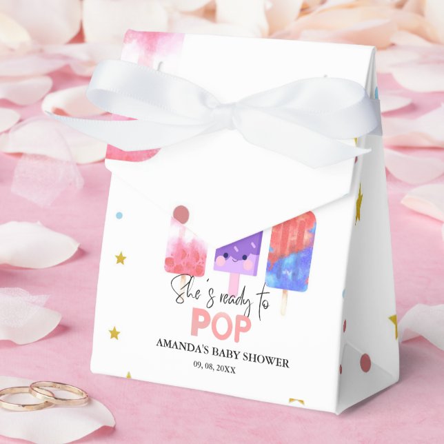 Ballotins Popsicle Elle est prête à pop Baby shower (Mariage)