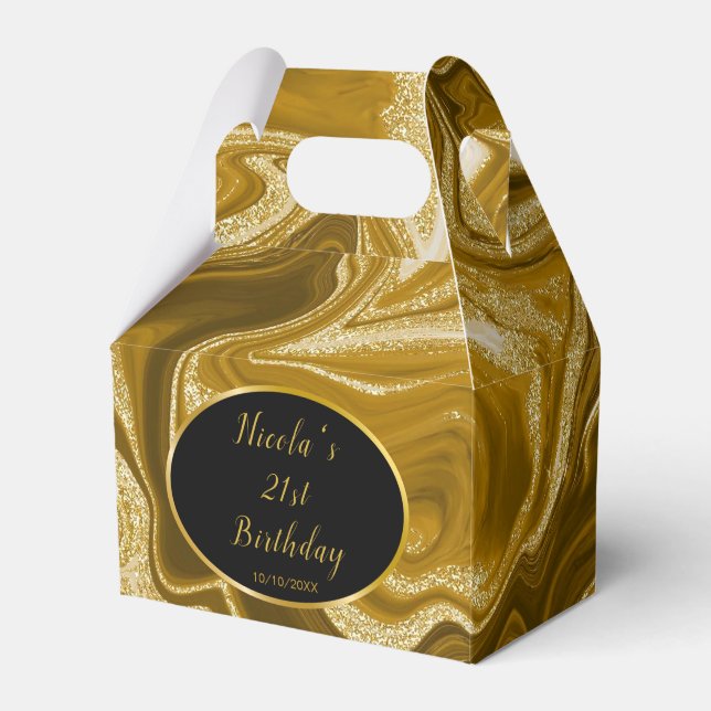 Ballotins Porte en marbre d'or 21e anniversaire (Verso)