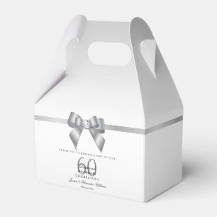 Ballotins Posh Gem Bow & Ribbon 60e anniversaire de Mariage