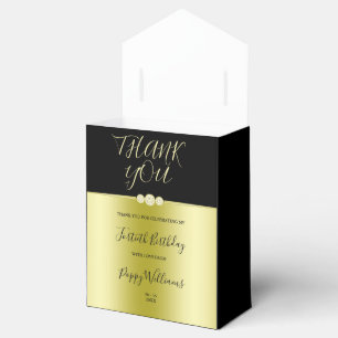 Ballotins Posh Or & Noir Elégants Diamants 40e Anniversaire