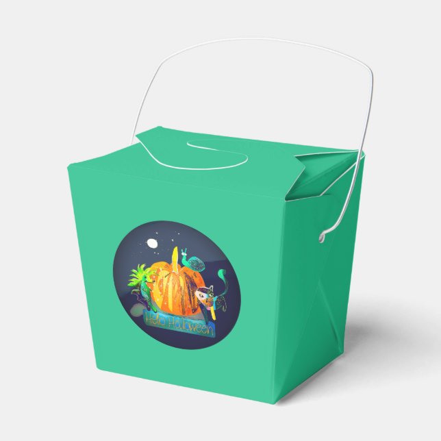 Ballotins Poumon Trick ou boîte à traiter Halloween Animaux  (Verso)