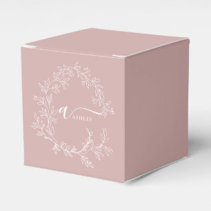 Ballotins Poussière de rose gênée Monogramme de nom de fille