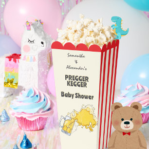Ballotins Pregger Kegger Aquarelle Bière Baby shower Co-ED