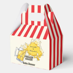 Ballotins Pregger Kegger Aquarelle Bière Baby shower Co-ED
