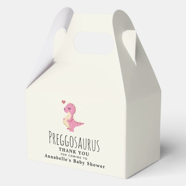 Ballotins Preggosaurus Cute Dinosaur Baby shower fille (Recto)