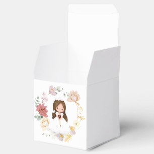 Ballotins Première communion fille - Couronne florale élégan