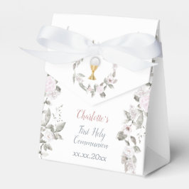 Ballotins Première communion fleurs pâles Ballotin