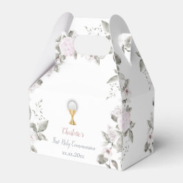 Ballotins Première communion fleurs pâles Ballotin