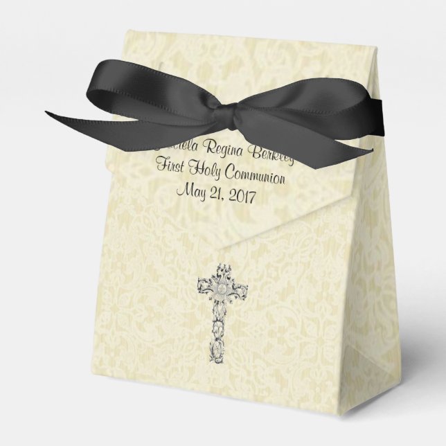 Ballotins Première Croix de la Sainte Communion Hôte Ecru La (Verso)