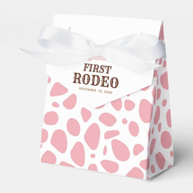 Ballotins Première Rodéo rose Fille Occidentale 1er annivers (Verso)