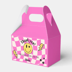 Ballotins Preppy Hot rose Y2K Retro Smile Anniversaire Ballo