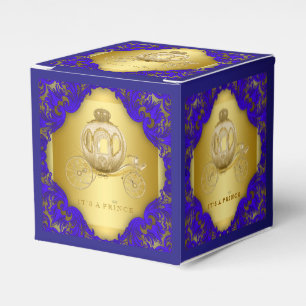 Ballotins Prince bleu royal et or