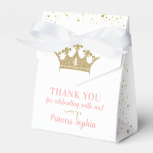 Ballotins Princess Party Gold Rose Tiara Merci
