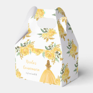 Ballotins Princesse aux Cheveux Blonds Quinceanera Florale O