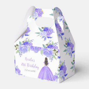 Ballotins Princesse aux Cheveux Bruns Fête d'Anniversaire Fl