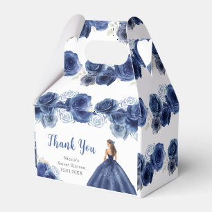 Ballotins Princesse en Blu Sweet sixteen Merci