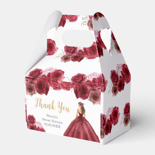 Ballotins Princesse en Sweet sixteen rouge Merci